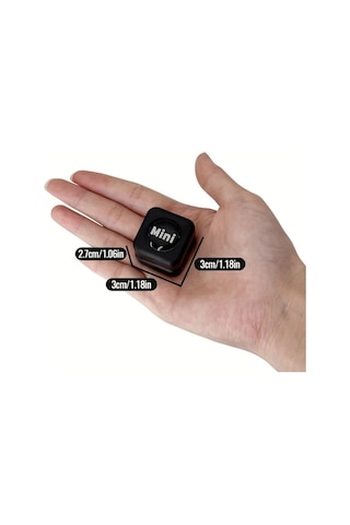 Elmpaly Siyah Mini Çift Taraflı Manyetik Akvaryum Fırçası - Yosun Temizleme Kazıyıcı