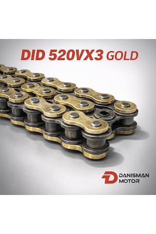 Dıd Dıd 520vx3 Gold Motosiklet Zinciri 120 Bakla