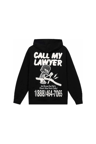 Not Guilty Pullover Hoodie - Pamuk Siyah Erkek Kapüşonlu Süveter 2XL