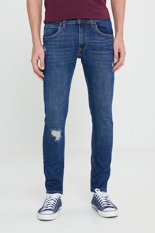 Lee Slim Fit Dar Kesim Normal Bel Dar Paça Luke Mavi Jean Kot Pantolon