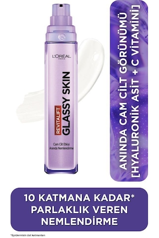 L'Oréal Paris Revitalift Filler Glassy Skin Cam Cilt Görünümü Veren Hyaluronik Asit İçeren Nemlendirici Krem 50 ML