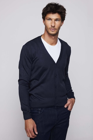 Tudors Slim Fit Dar Kesim Düğmeli Düz Tüylenmeyen Yumuşak Dokulu Lacivert Erkek Hırka-28771-lacivert Lacivert