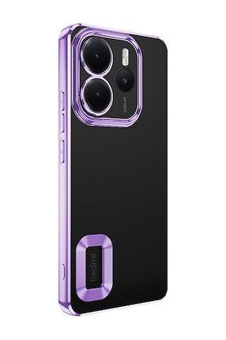 Mobilteam Redmi Note 14 4g Kılıf Kamera Korumalı Logo Gösteren Omega Kapak - Gold Altın