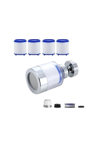 Novahub Musluk Filtre Elemanı Arıtma Püskürtücü Kafa Ev Su Arıtma Filtresi Duş 360 Kaldır Klor Ağır Metal Filtrelenmiş Green, Süper Ekonomik