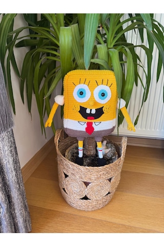 Dev Sünger Bob Sponge Bob AMİGURUMİ 35 CM