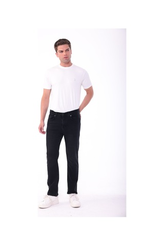 Blayn Jeans Erkek Tint Efekt Diz İzi Yapmayan Pamuklu Esnek Denim Jean Kot Pantolon Regular Kalıp siyah