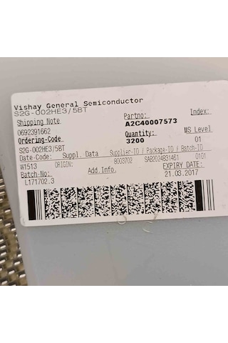 S2g-00hes/58t Vıshay Smd Diyot 100 Adet