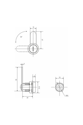 Brante Metalik Posta Kutusu İçin Kilit 2 Adet 136563735 Krom