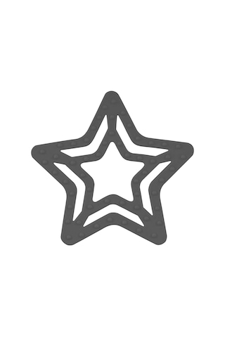 Silikon Diş Kaşıyıcı Yıldız Platinium Gri