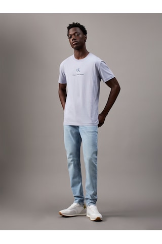 Calvin Klein Erkek Slim Taper Açık Mavi Jean Pantolon-6121 Açık Mavi