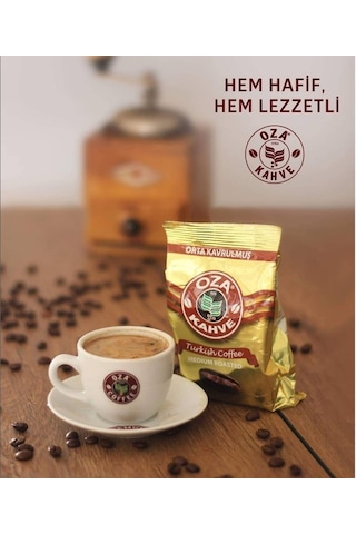 Oza Kahve Kıbrıs Üretim Orta Kavrulmuş Türk Kahvesi 100 G