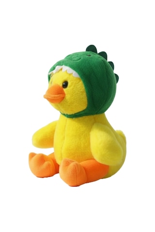 Sevimli Şapkalı Peluş Ördek 30 Cm Oyuncak Uyku Arkadaşım Sarı