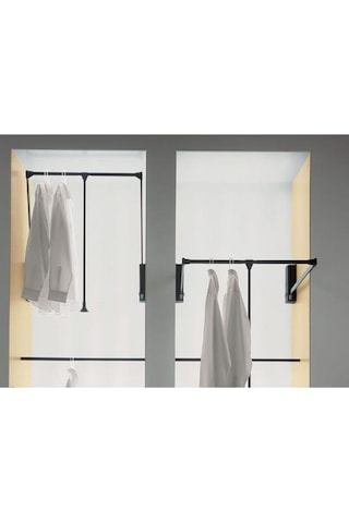 Frenli Gardırop Asansörü Antrasit