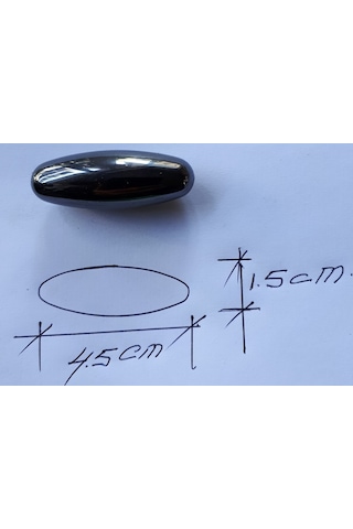 Mıknatıs Oval 10 Adetli Paket 1.50 Cm X 4.50 Cm Oval