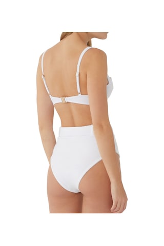 Lula Ru Vintage Tarzda Klasik Bikini Üstü Beyaz