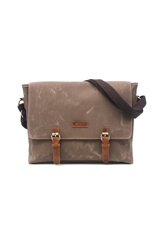 Gillario Design 03 Kanvas-deri Koyu Vizon 15.6 Inch Laptop Çan... Vizon Kahverengi