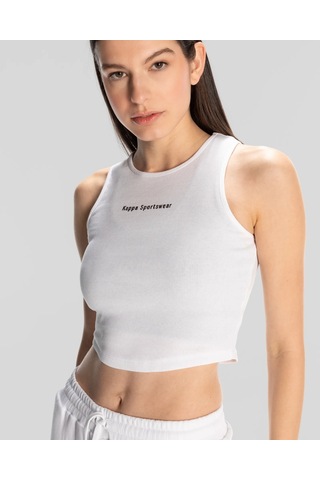 Kappa Authentic Jessa-wmn-halter Top Kadın Atlet-beyaz