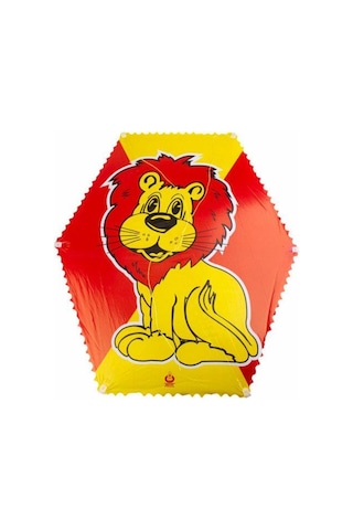 Altıgen Uçurtma Aslan Modeli 50mt Ipli