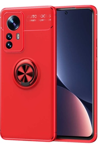 Xiaomi Mi 12 Kılıf Zore Ravel Yüzüklü Silikon Kılıf