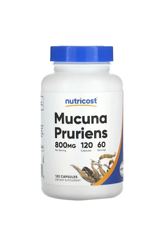 Nutricost Dopa Mucuna Pruriens 400mg, 120 Capsules - 800 mg Aromasız