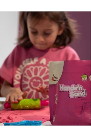 Playever Hands'n Sand Doğal Kinetik Kum 3kg - 6 Renk Çok  Renkli