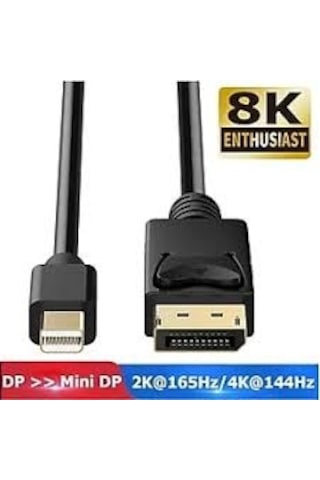 Bluesery Mini Display Port To Display Port 1.8m Kablo Gold