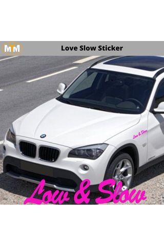 Love Slow Oto Sticker 15 Cm