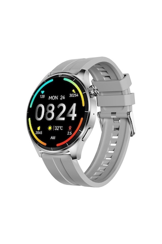 Thull Tw1-03 Gri Kasa Akıllı Saat + Bej Slıkon Kordon