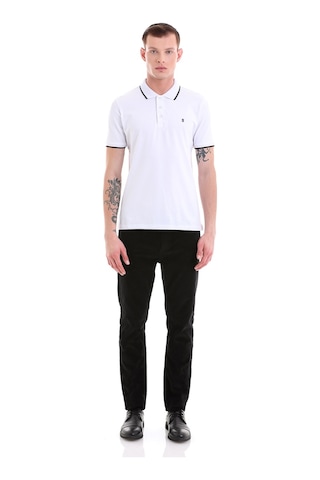 Hatemoğlu Beyaz Regular Fit Düz 100% Pamuklu Polo Yaka Tişört 35361023C008 Beyaz