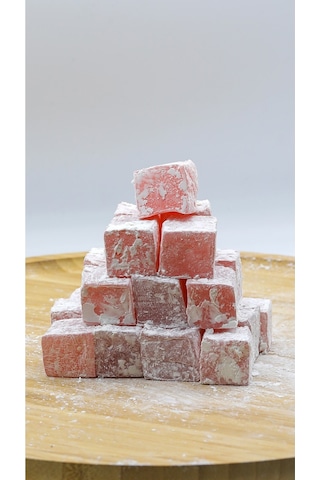 Akınay Kuruyemiş Pudra Şekerli Güllü Lokum 800 G Akınay Kuruyemiş Pudra Şekerli Güllü Lokum 800 G
