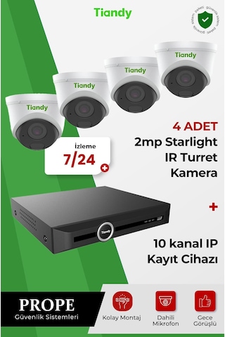 Tiandy 4 Kameralı Sistem Paketi