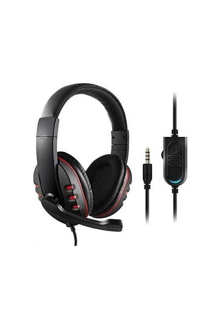 Fastbuy Kubıte T-997 Mikrofonlu Oyun Kulaklığı, 40mm Hoparlör, Ses Kontrolü, Siyah-kırmızı, 1.8m Kablolu