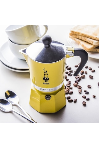 Bialetti 4982 Raınbow 3 Cups Yellow 248.01.0001 Bialetti