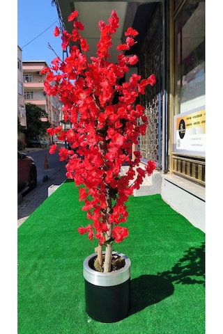 Rüzgar Yapay Çiçekçilik 140 Cm Fuşya Bahardali Ağacı Fusya