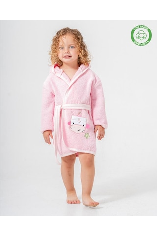 Balinalı Bornoz Pembe - Pembe