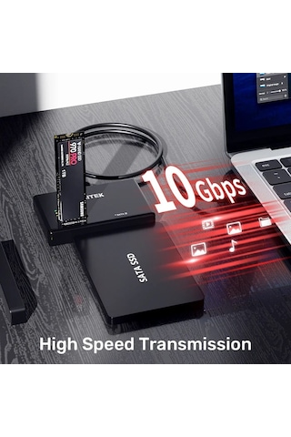 Unıtek Usb-c To M.2 Nvme + Sata Iıı Dönüştürücü +12v2a Ttkunt0015