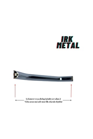 Metali %100 Alüminyum Metal Mobilya Mutfak Çekmece Kapak Kulbu Içi Boş Şahin Model Krom Kulp 224 MM-Gümüş Gümüş 224 MM