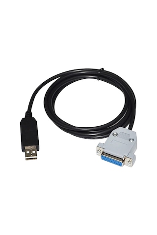 Usb-dub 15 Pın Db15 Dişi Adaptör Rs232 Seri İletişim Kablosu 5m