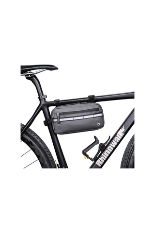 Rhınowalk Çok Fonksiyonlu Gidon Bisiklet Çantası Bisiklet Ön Çantası Omuz Çantası Bel Çantası - Gri