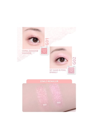 Peripera Heart Pocket Single G02 My Name İs Pink Sparkly G02