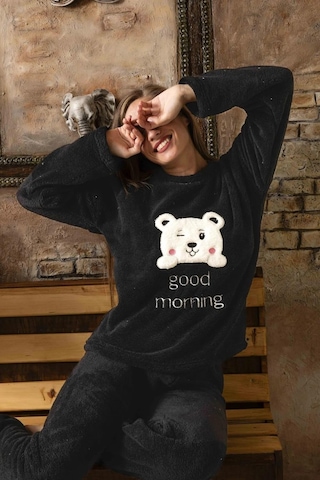Charme Kadın Kışlık Peluş Pijama Takımı K-200-472 - 1 Adet 001