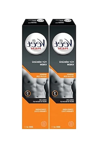Tüy Dökücü Krem Erkeklere Özel 2 X 200 Ml Hassas Formül