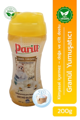 Parill Orkide Kokulu Granül Yumuşatıcı Organik, Vegan, Yerli Üretim 200g / 20 Yıkama Tekli