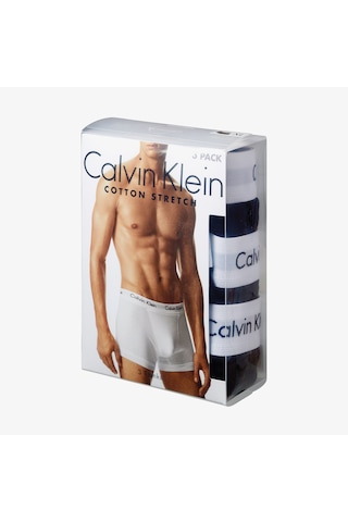 Calvin Klein 3'lü Pack Erkek Lacivert Boxer Düz 0000u2664g Lacivert