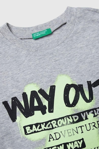 United Colors Of Benetton Erkek Çocuk 3jerc10qo-25k Uzun Kol Tshirt Gri Melanj-2144 Gri