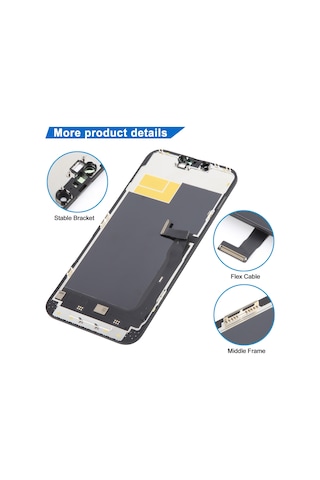 Teknonet Apple Uyumlu iPhone 13 Pro Max Diagnostics Lcd+dokunmatik+çıtalı - Siyah