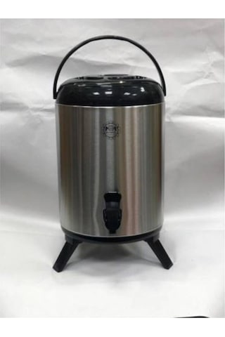 Derya 10 Lt Çelik Su Termosu Gri