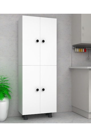 Labelladizayn Çok Amaçlı Beyaz Dolap %100 Mdf
