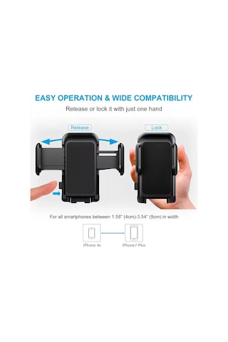 Youtek Araç Sigara Çakmaklı Telefon Tutucu, 18w Hızlı Şarj, Çift Usb, Akıllı Koruma, Abs Malzeme, Q708 Siyah