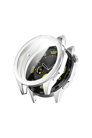 Huawei Watch Gt4 41mm İçin Full Kaplama Bumper Darbe Emici Silikon Kılıf-siyah